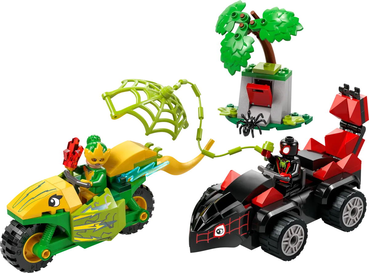 LEGO 11198 Urmărirea cu Vehicul și Dinozaur a lui Spin și Electro: O Analiză Completă