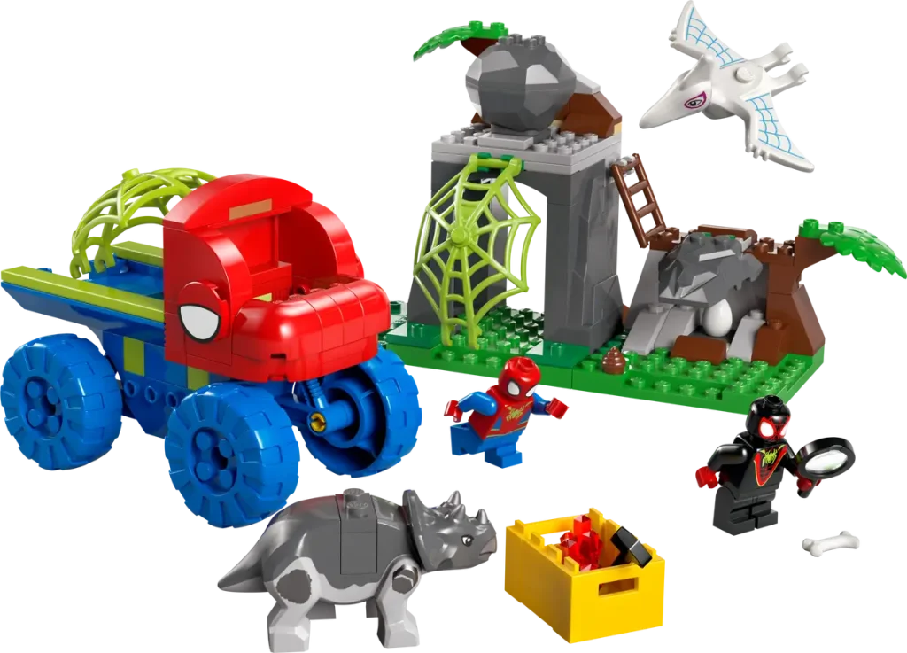 LEGO 11199 Salvarea cu Dino Crawler-ul Echipei Spidey: O Aventură Marvel cu Dinozauri