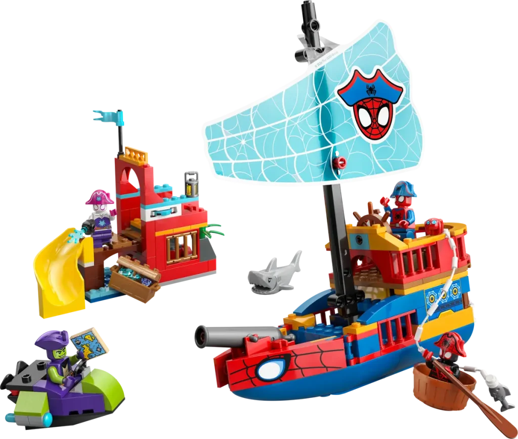 LEGO 11208 Nava de Pirați a Echipei Spidey: O Aventură pe Mări pentru Micii Constructori