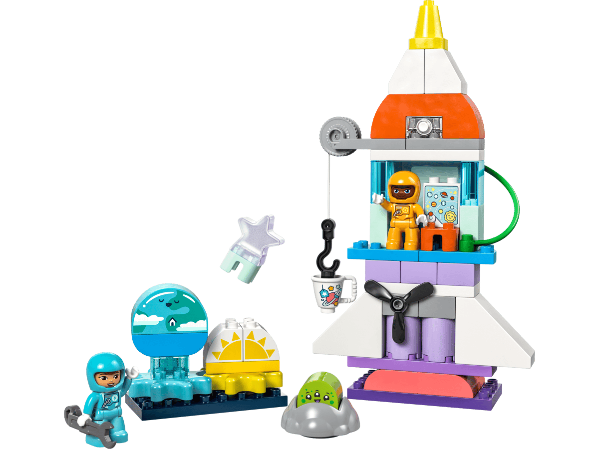 LEGO Duplo 10422 Aventura cu Naveta Spațială 3 în 1: O Călătorie Interstelară pentru Preșcolari