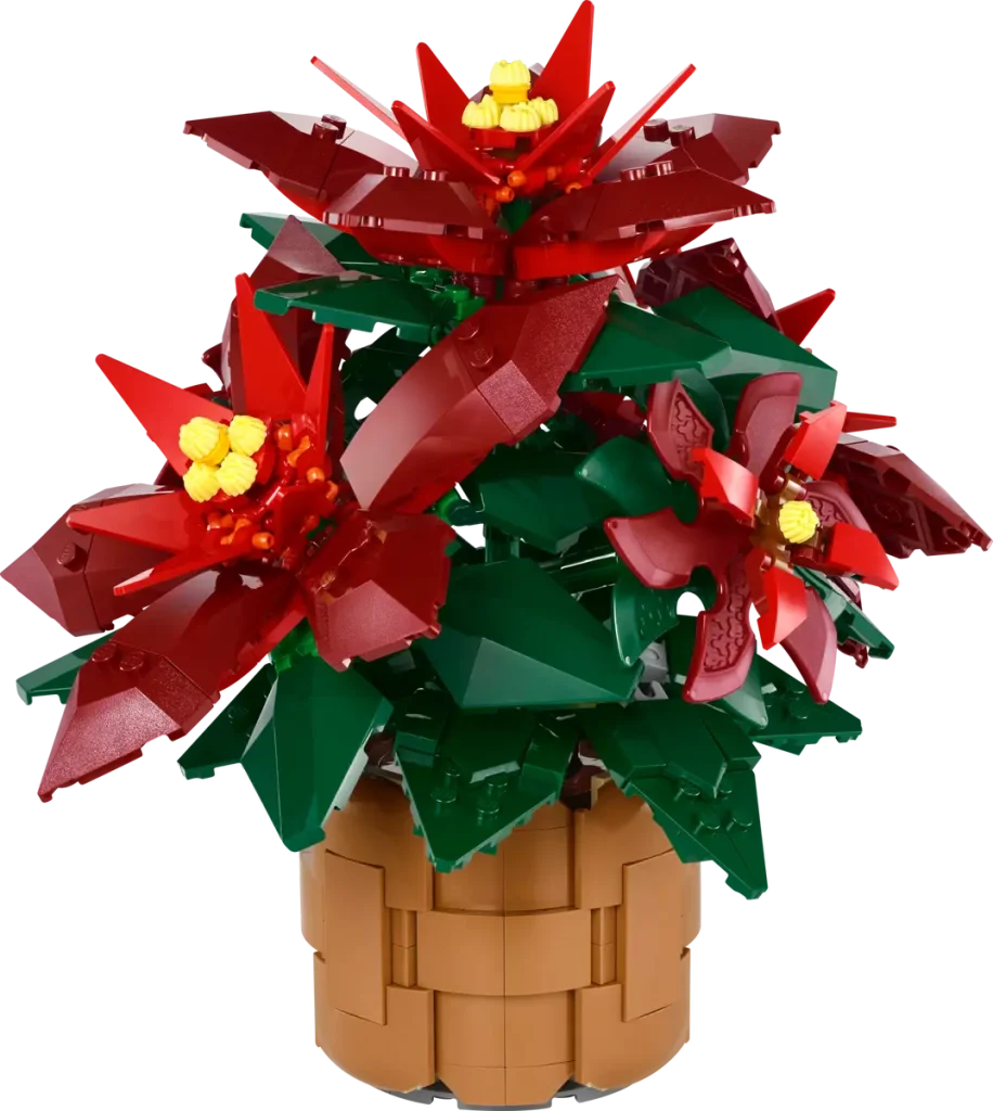 Recenzie LEGO Icons 10370 Poinsettia: Floarea Crăciunului care nu se ofilește niciodată