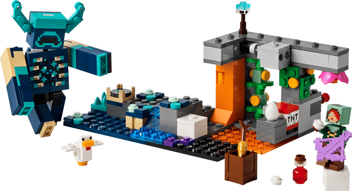 Recenzie LEGO Minecraft 21274 The Warden Encounter: Strategie și groază în Deep Dark