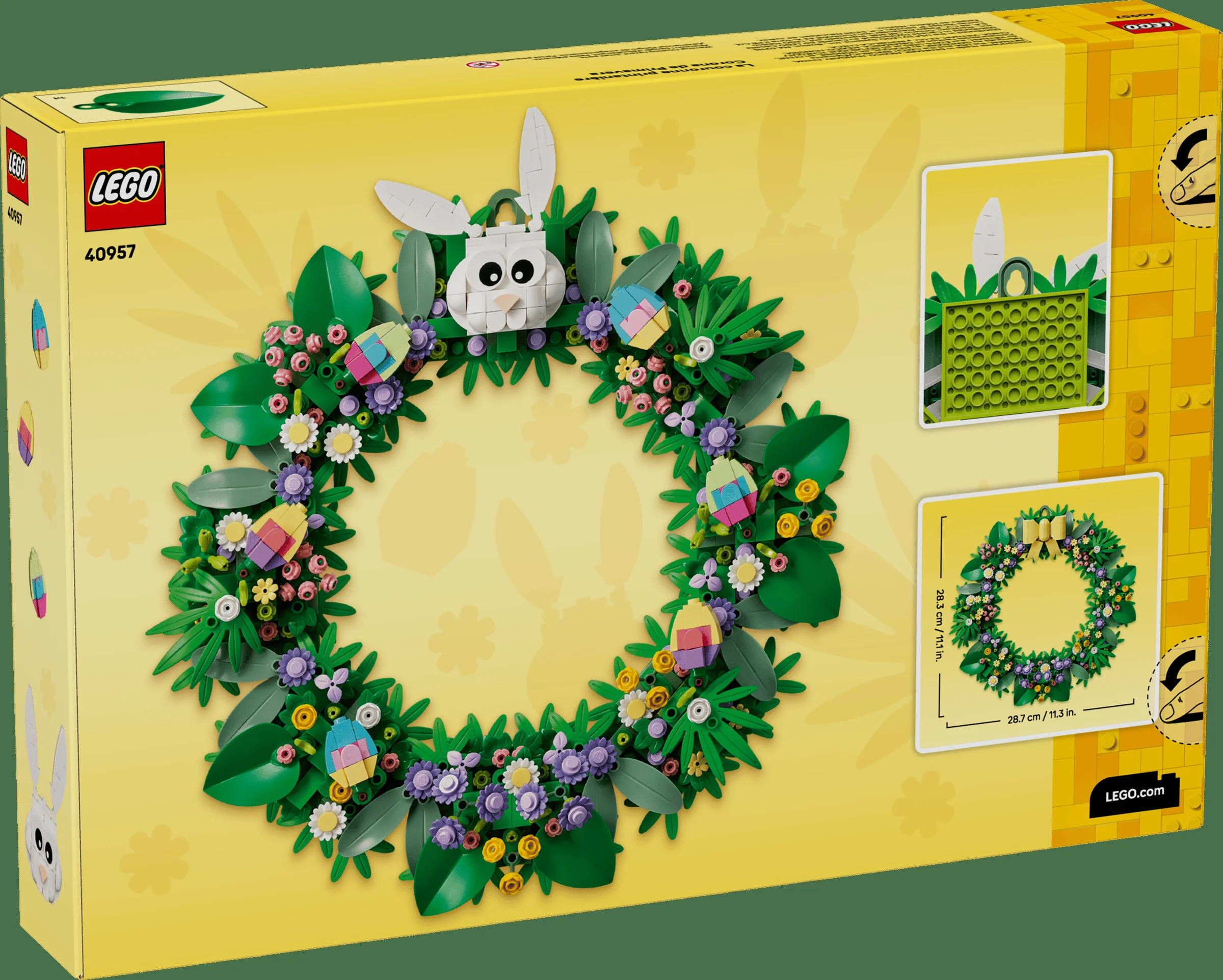 Imagine cu cutia setului LEGO 40957, Coronița de primăvară, detaliind modelul asamblat.