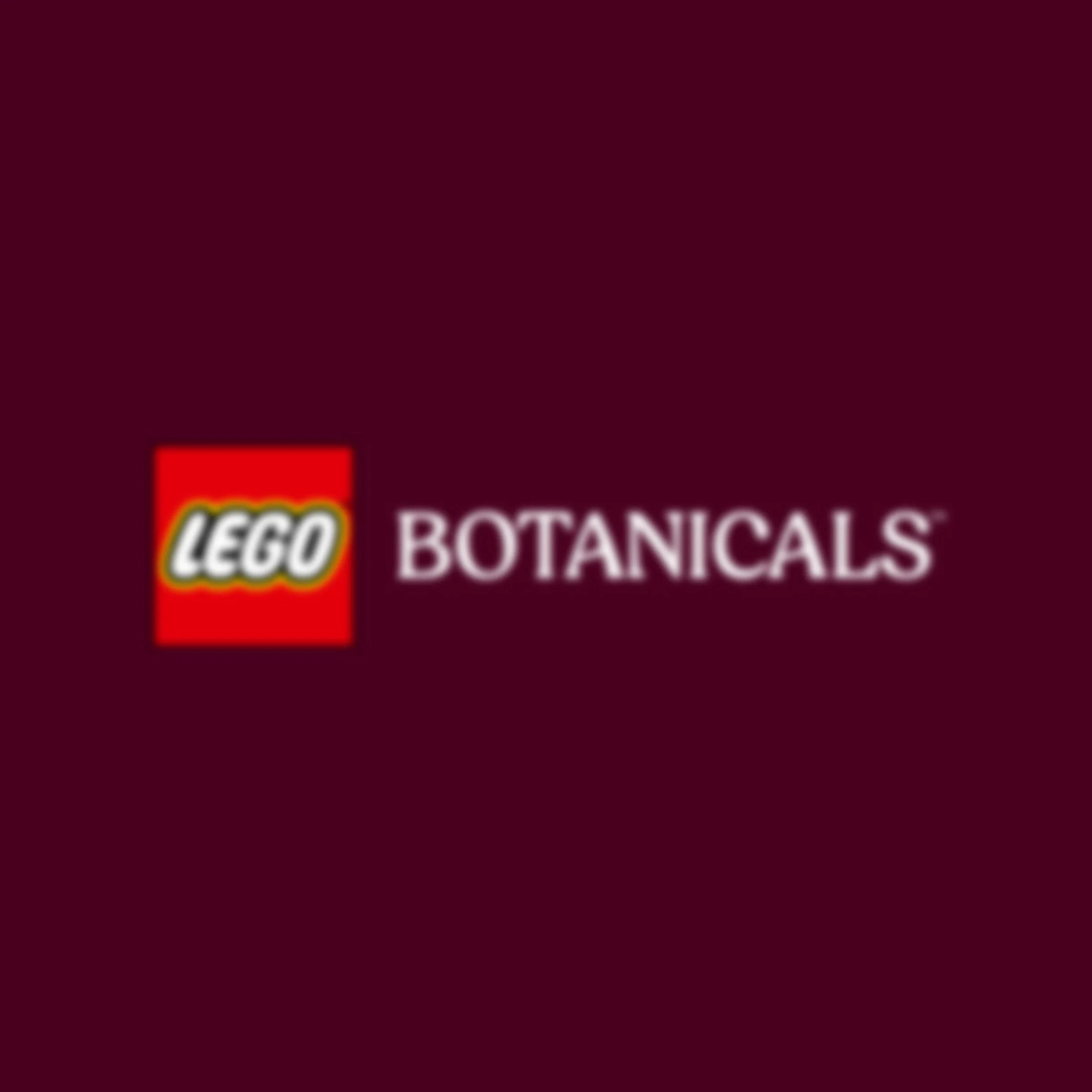 Logo-ul LEGO Botanicals. Design curat și minimalist.