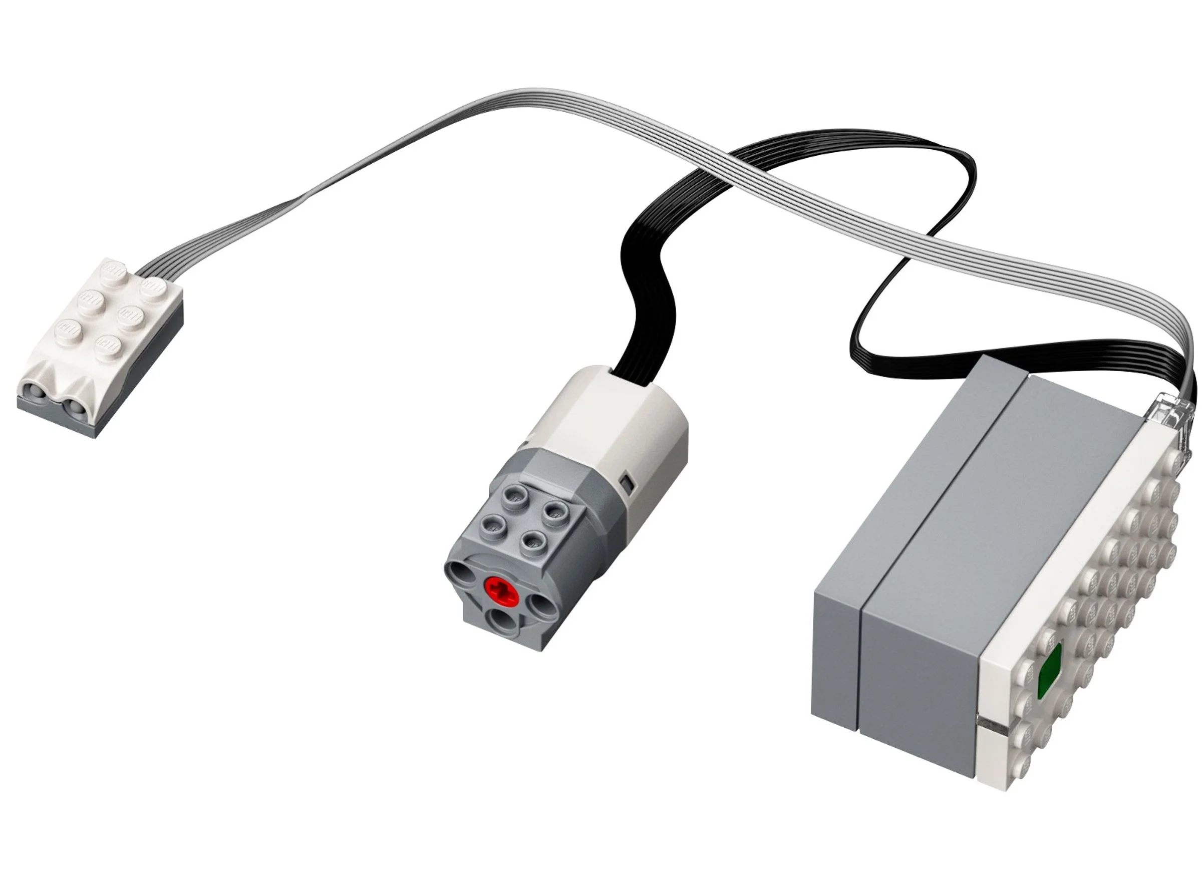 Motor, senzor și baterii LEGO® Powered Up, părți componente pentru pianul LEGO® 21323.