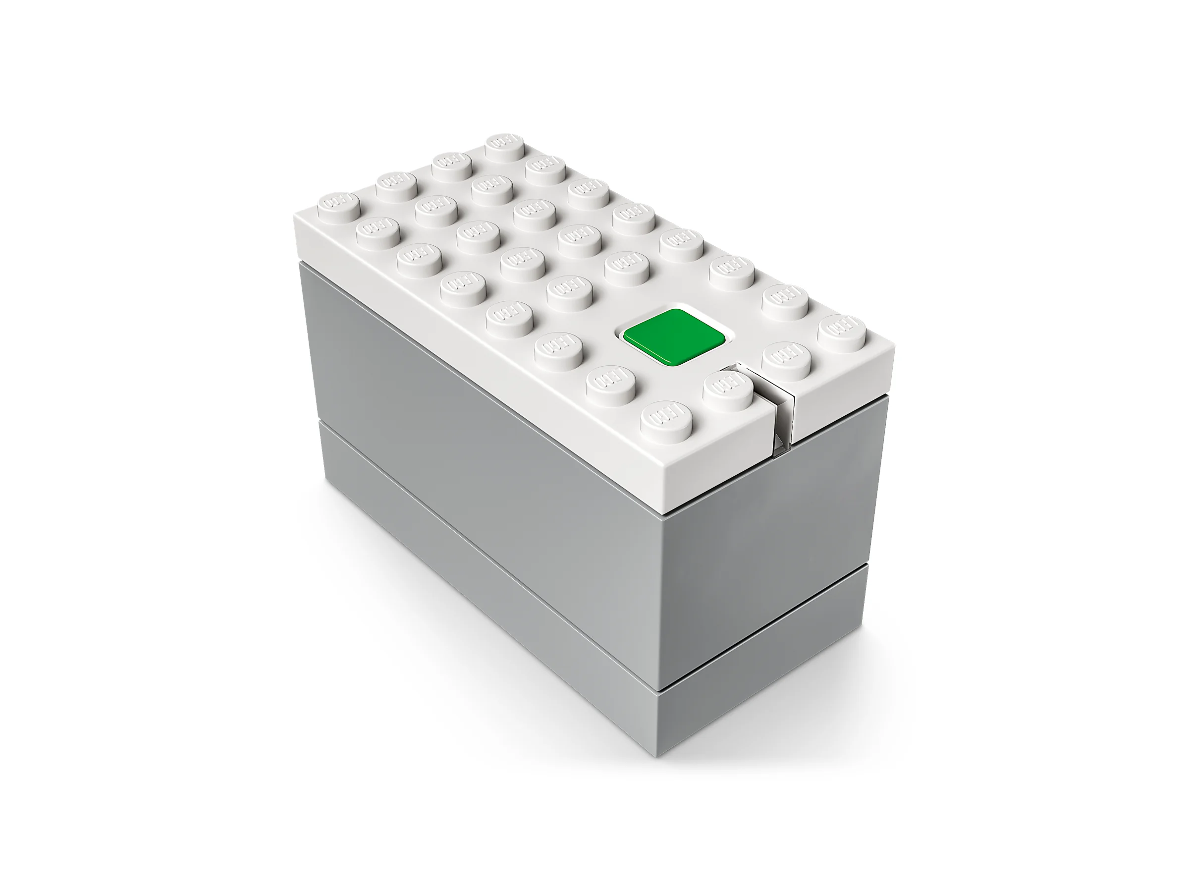 Imagine cu bateria LEGO Powered Up, parte a trenului de pasageri 60337.