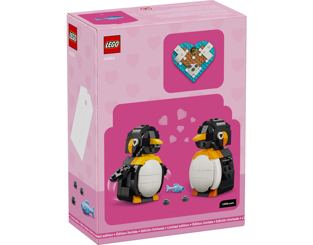 LEGO anunță noul set Penguins in Love (40886): Un cadou plin de dragoste pentru Valentine’s Day