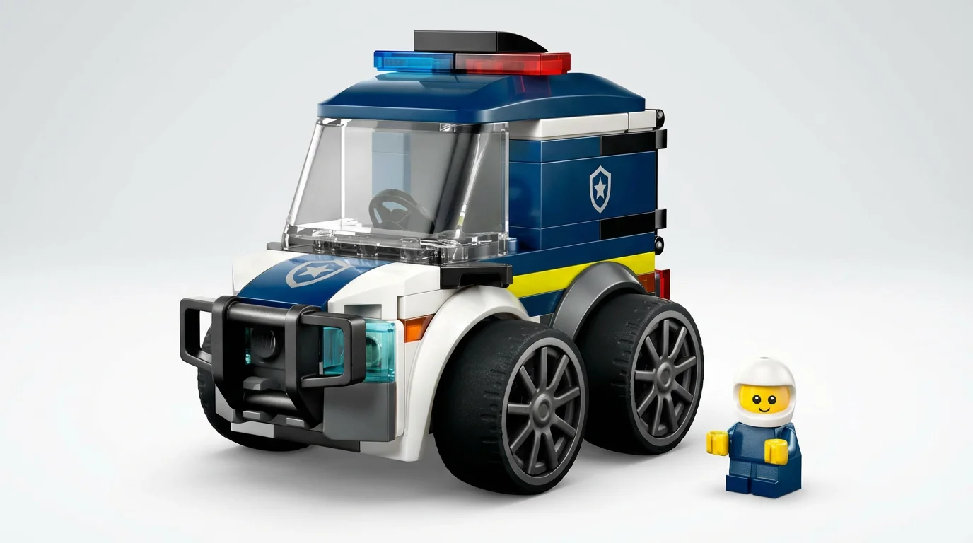 LEGO 60481 Camionul de Poliție - setul complet construit