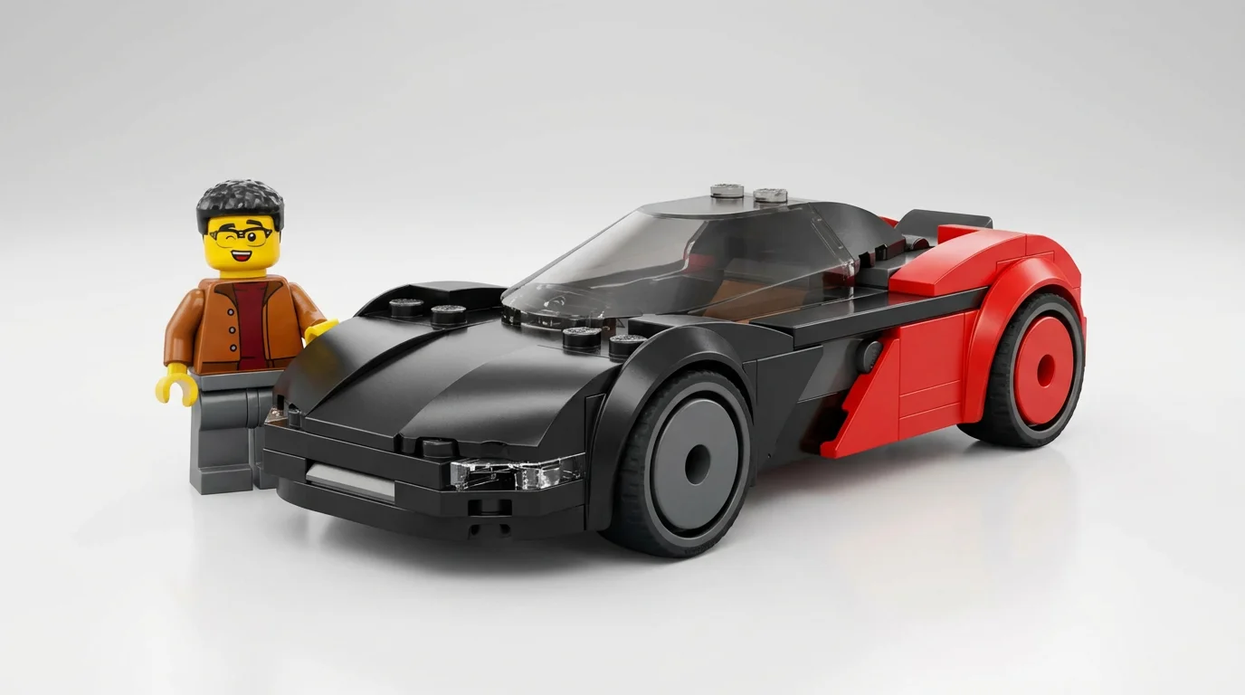 LEGO 60486 City Supermașina Electrică - setul complet construit