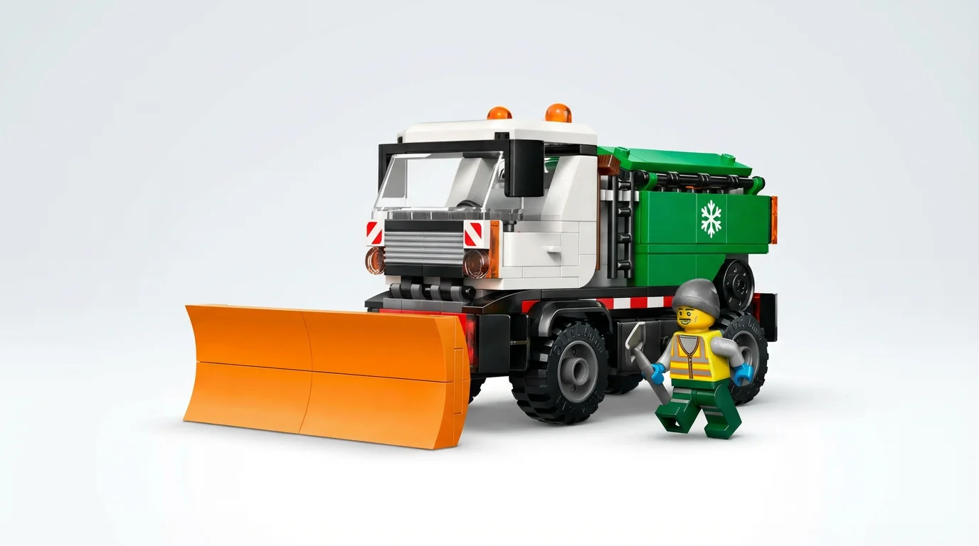 LEGO 60490 City Plug de zăpadă - setul complet construit