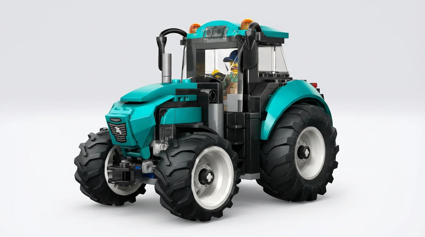 LEGO 60498 City Tractor - setul complet construit
