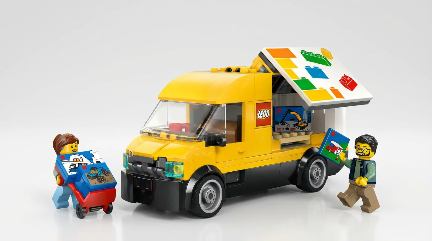 LEGO 60500 The Van - setul complet construit