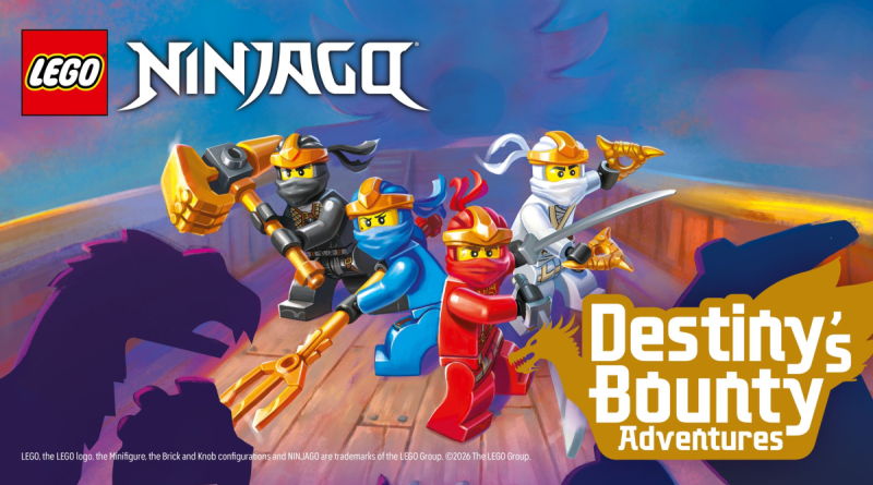 LEGO lansează NINJAGO Destiny’s Bounty Adventures: Primul joc de societate cooperativ pentru a 15-a aniversare a temei