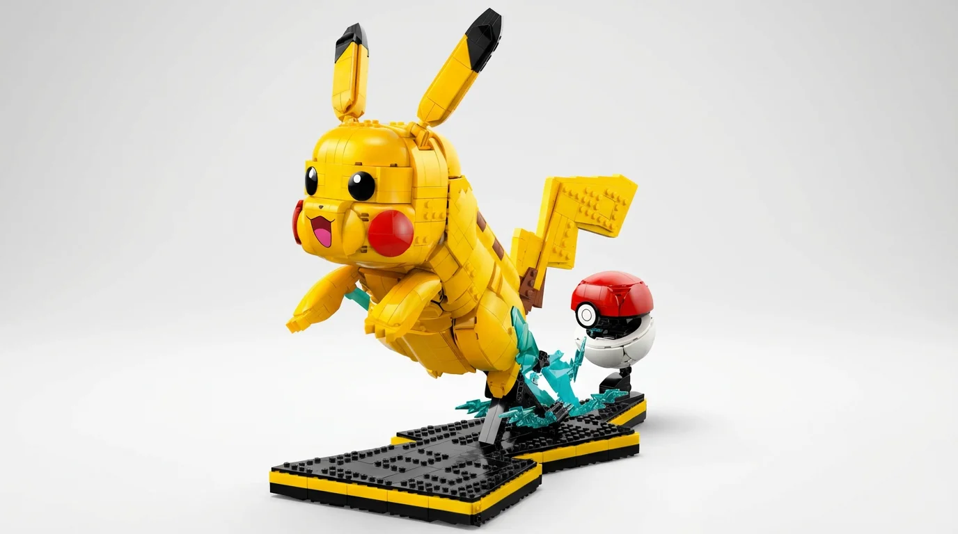 LEGO 72152 LEGO 72152 Pikachu și Poké Ball - setul complet construit