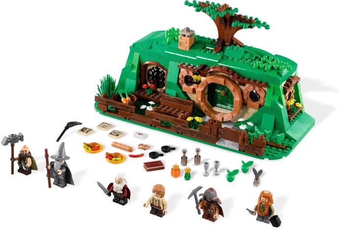 Setul LEGO 79003 An Unexpected Gathering, reprezentând casa Hobbitului Bilbo Baggins din Comitat