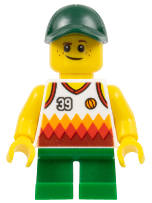 Minifigurina LEGO twn329 - Boy with Jersey #39