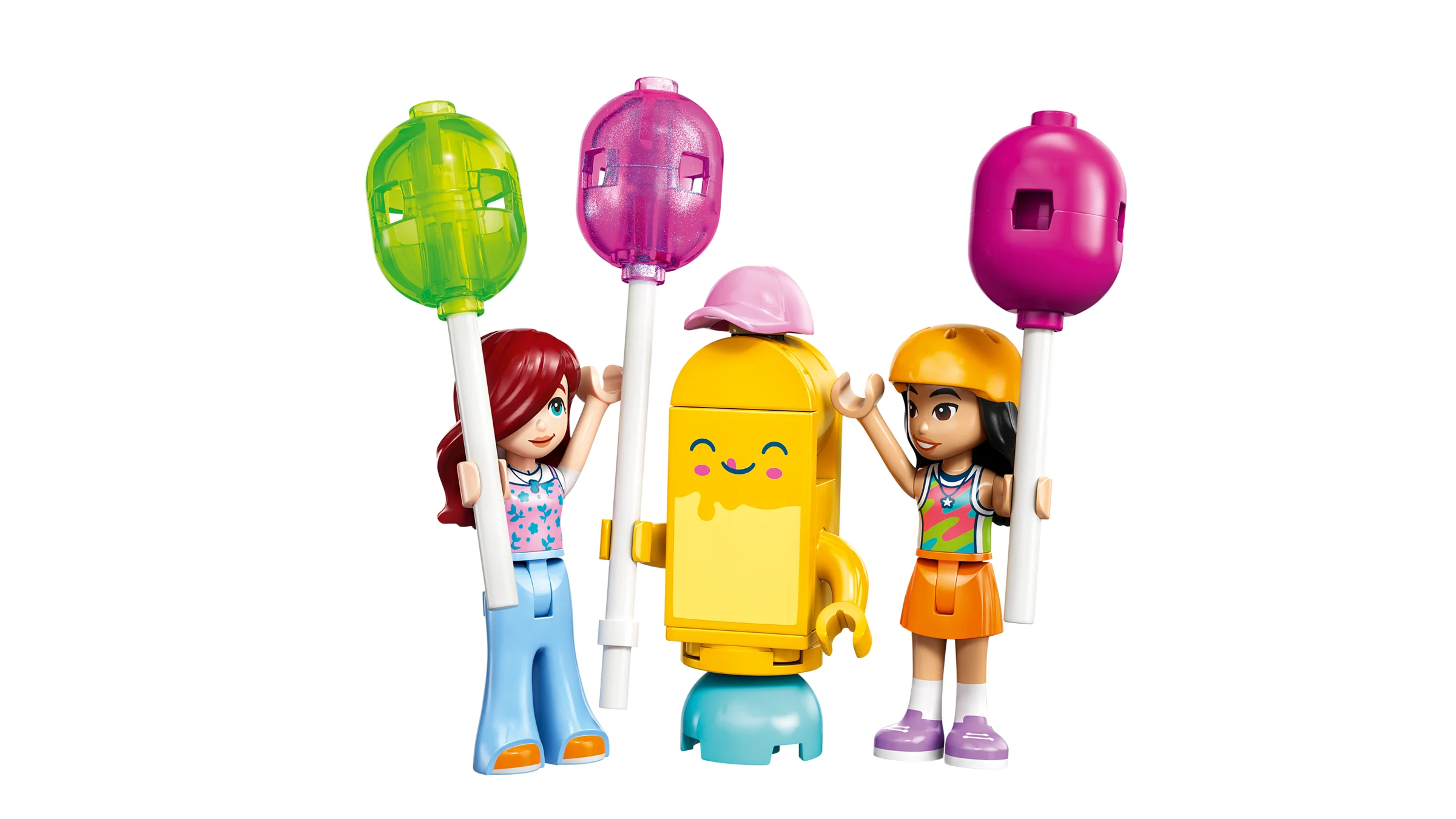 Imagine cu figurinele și baloanele colorate LEGO Friends 42692.