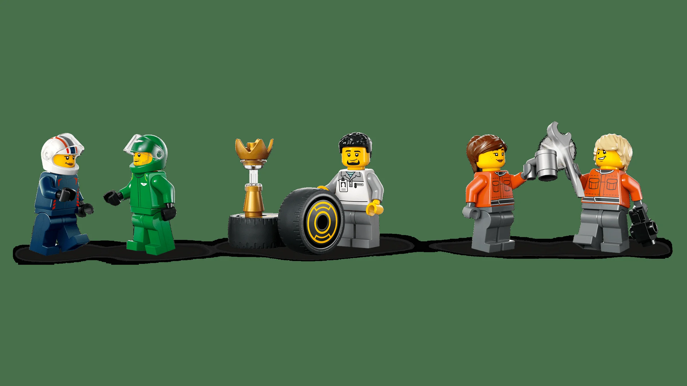 Prezentare detaliată a minifigurinelor și a accesoriilor din setul LEGO 60445.