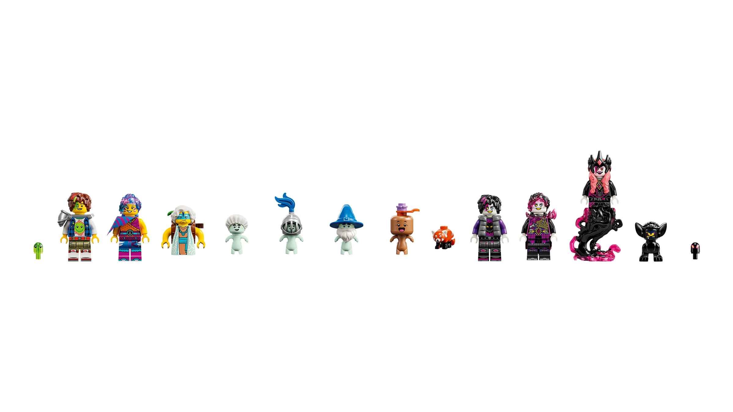 Prezentare detaliată a minifigurinelor din setul Castelul Nocturnia LEGO Dreamzzz.