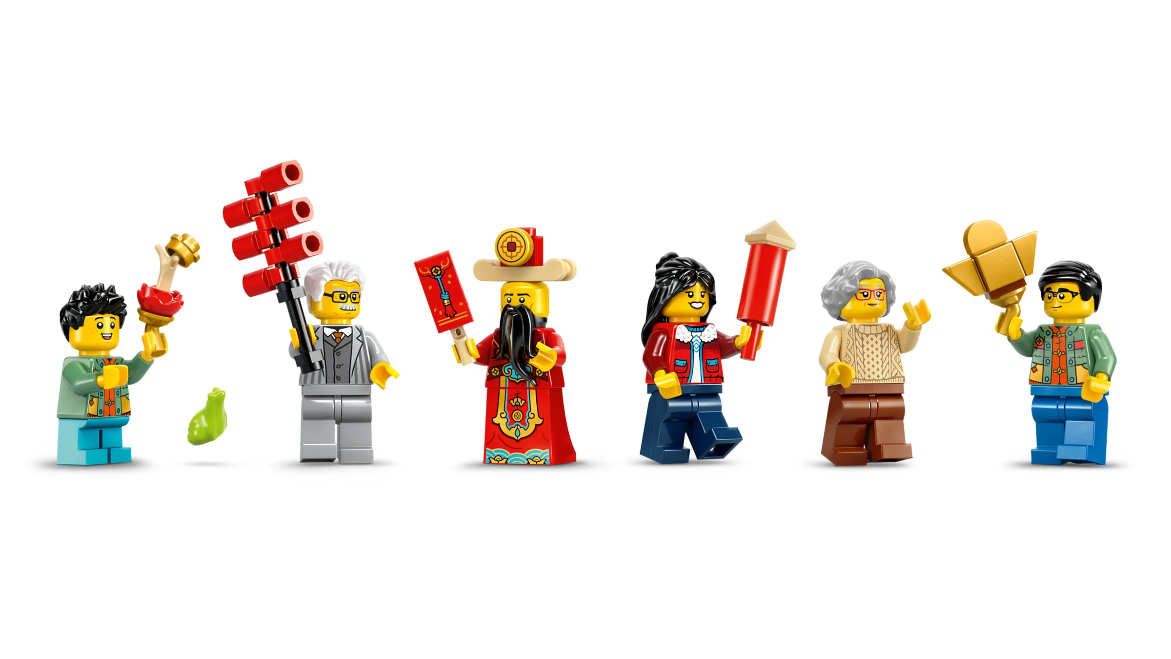 Prezentare detaliată a minifigurinelor LEGO Fortune Firecracker. Vezi personajele și accesoriile lor.