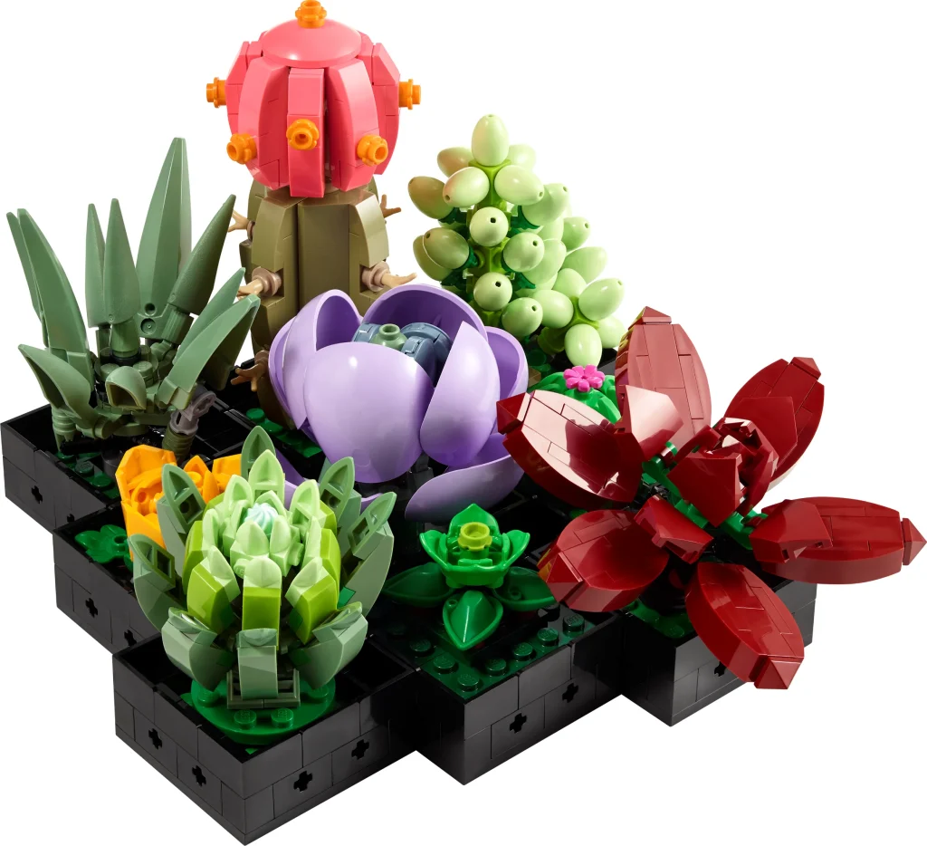 LEGO 10309 - Recenzie LEGO Icons 10309 Suculente: O grădină botanică pe biroul tău