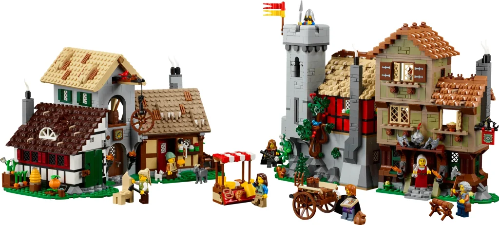 LEGO 10332 - Recenzie LEGO Icons 10332 Piața orașului medieval: O capodoperă atemporală