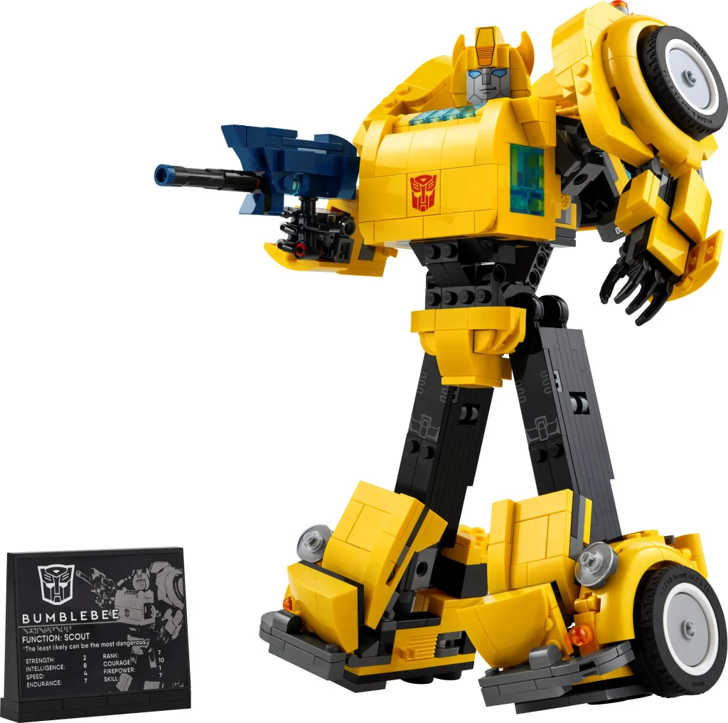 LEGO 10338 - Recenzie LEGO Icons 10338 Bumblebee: eroul galben se transformă în cărămizi