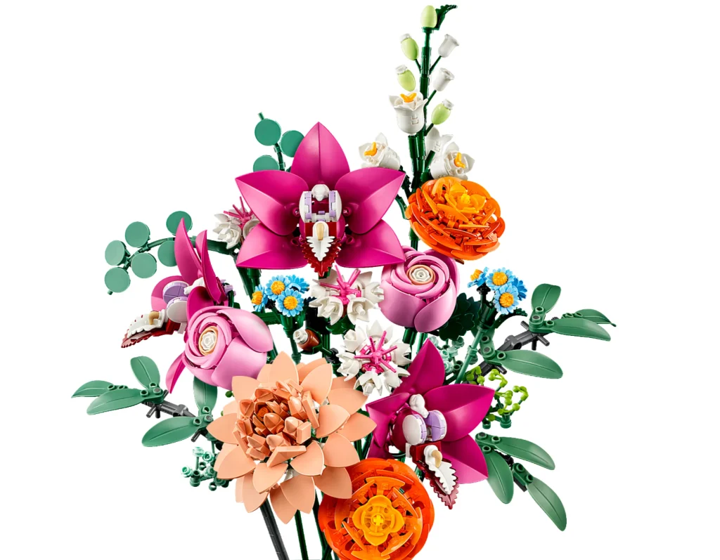LEGO 10342 - Recenzie LEGO 10342 Buchet de flori roz: o explozie de culoare din colecția Botanicals
