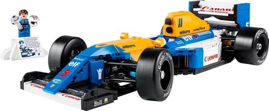 LEGO 10353 - Recenzie LEGO Icons 10353 Williams Racing FW14B & Nigel Mansell: Legenda Red 5, piesă cu piesă