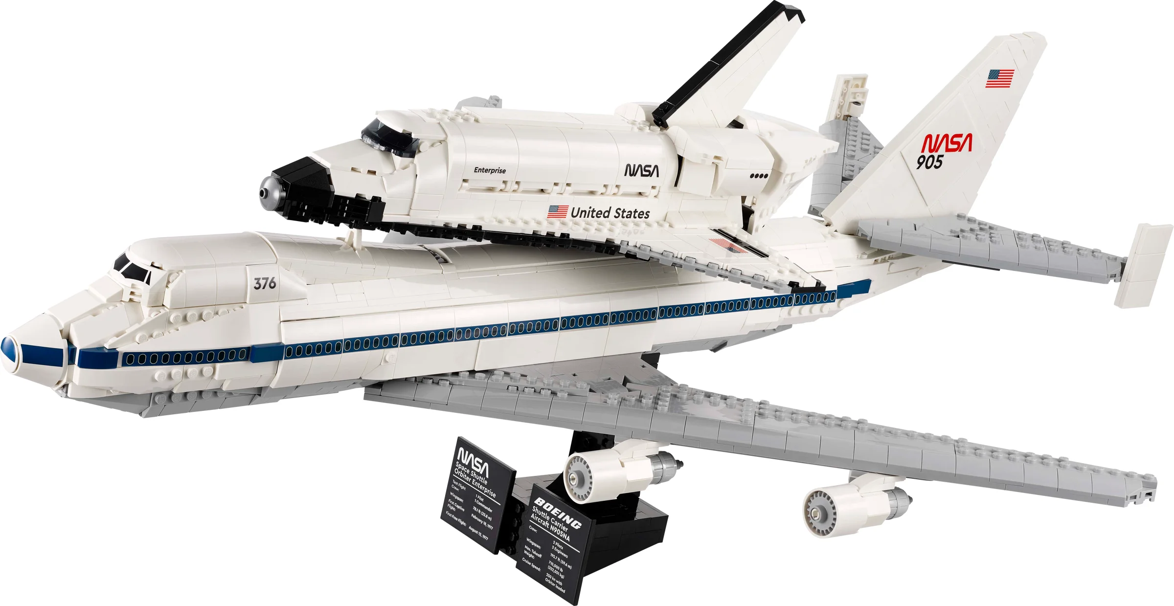 LEGO 10360 - Recenzie LEGO Icons 10360 Shuttle Carrier Aircraft: Un duo legendar al explorării spațiale