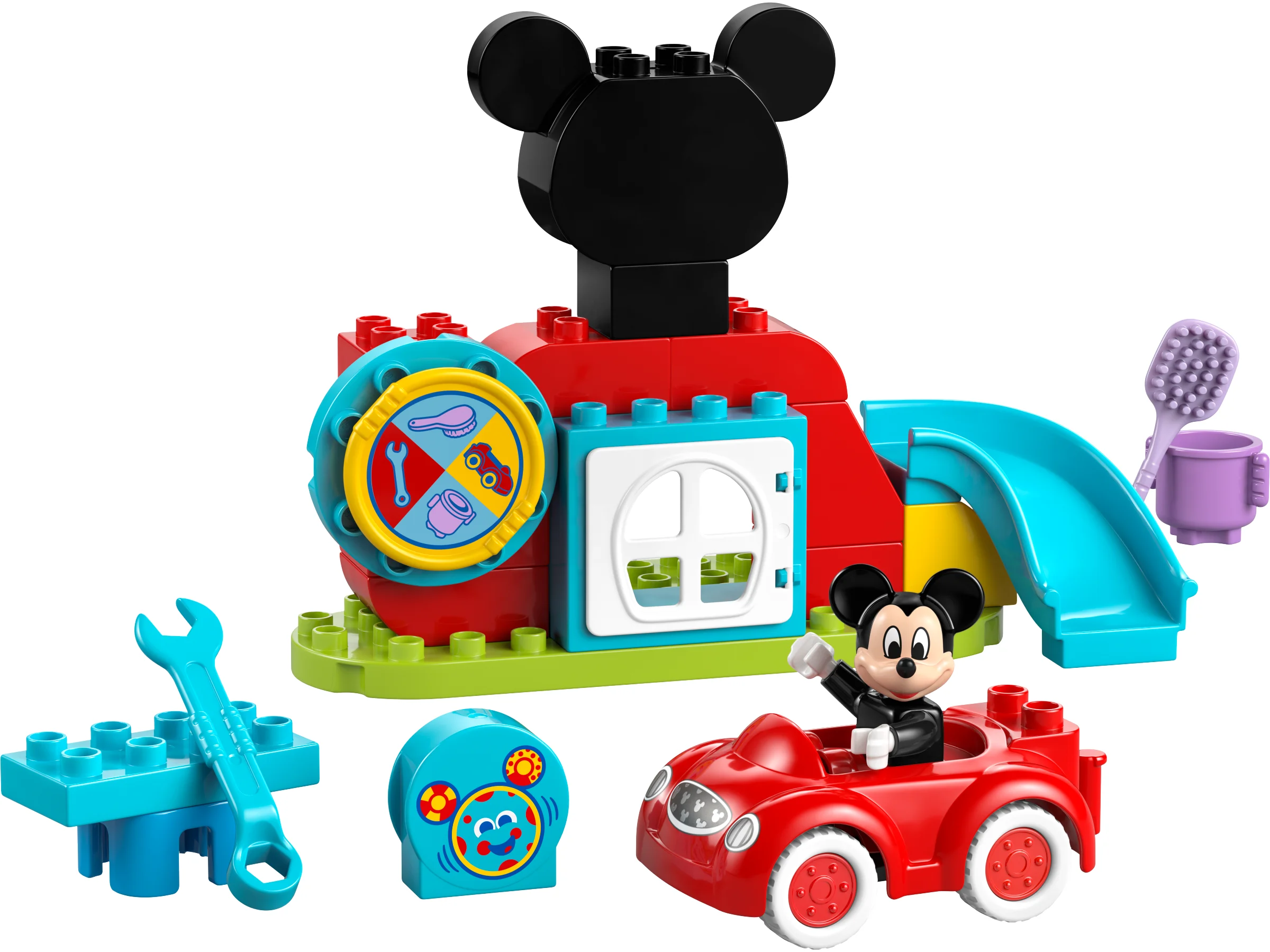 LEGO 10454 - LEGO DUPLO 10454 Mickey Mouse Clubhouse & Car: O Primă Aventură Disney pentru Cei Mici