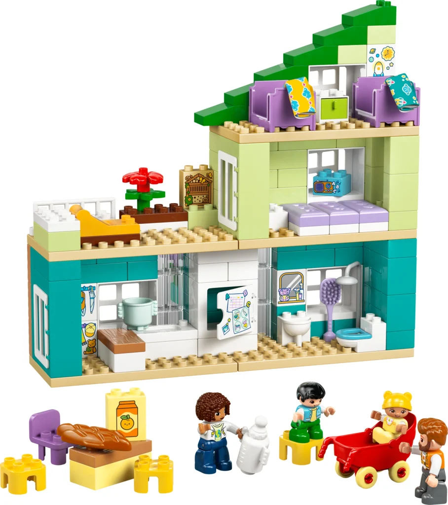 LEGO 10470 - LEGO 10470 Casă modernă de familie cu figurine: O lume a jocului pentru preșcolari