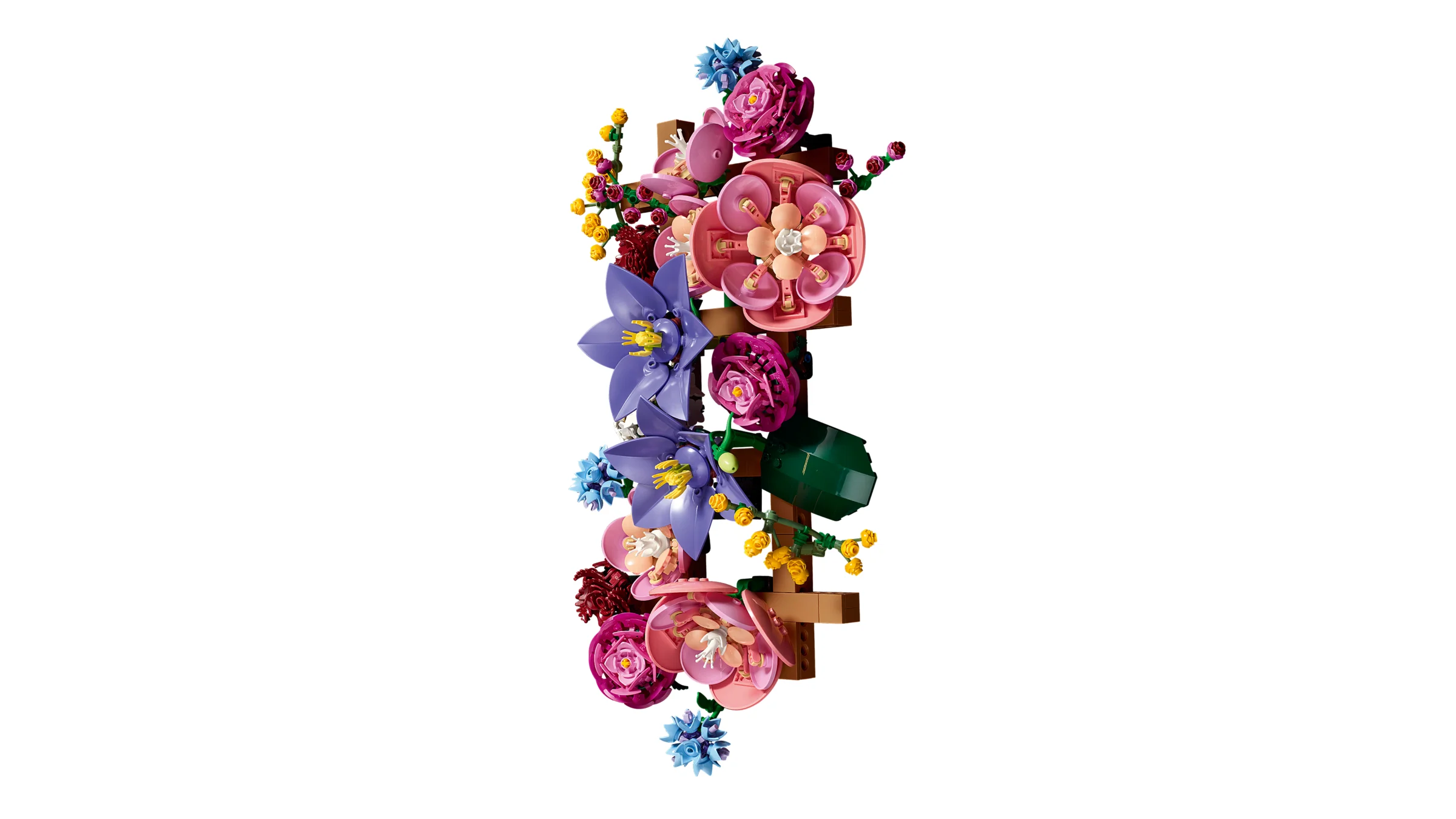 Modelul LEGO Flower Wall 11503: o structură florală colorată, perfectă pentru decor.