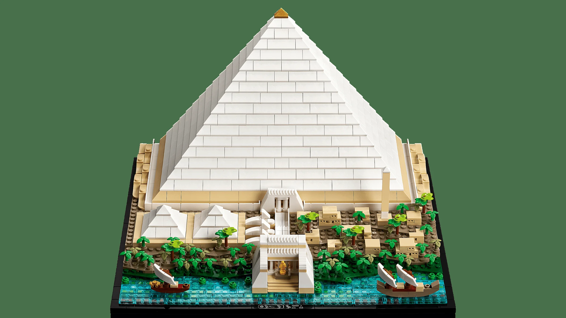 Imagine detaliată a piramidei lui Keops LEGO, redând măreția și istoria egipteană antică.