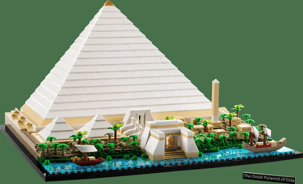 LEGO 21058 - Recenzie LEGO Architecture 21058 Marea Piramidă din Giza: O dioramă istorică pe malul Nilului