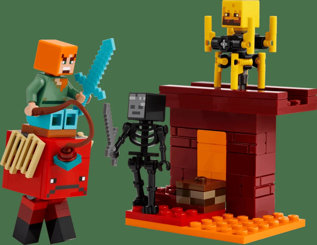 LEGO 21266 - LEGO 21266 Bătălia cu Lavă din Nether: O Analiză Completă a Micului Set de Acțiune