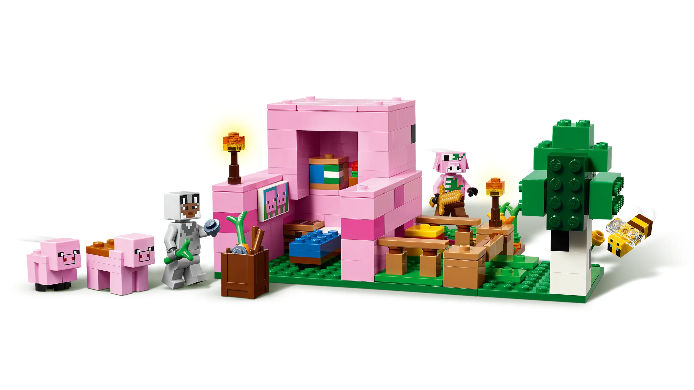 Imagine cu setul LEGO Minecraft 21268 