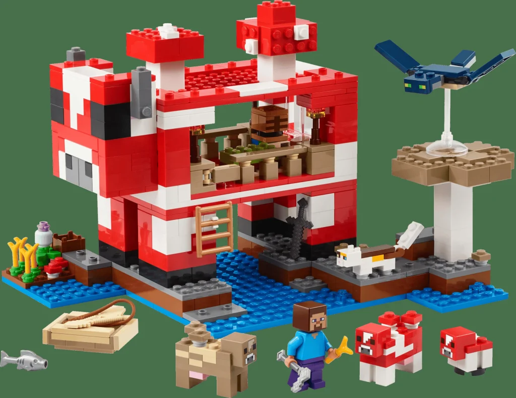 LEGO 21270 - LEGO 21270 Casa Ciupercă Mooshroom: O Explorare Detaliată a Setului Minecraft