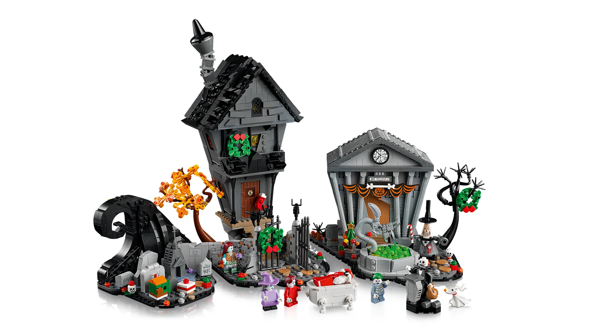 Prezentare detaliată a setului LEGO Disney Nightmare Before Christmas (21351).