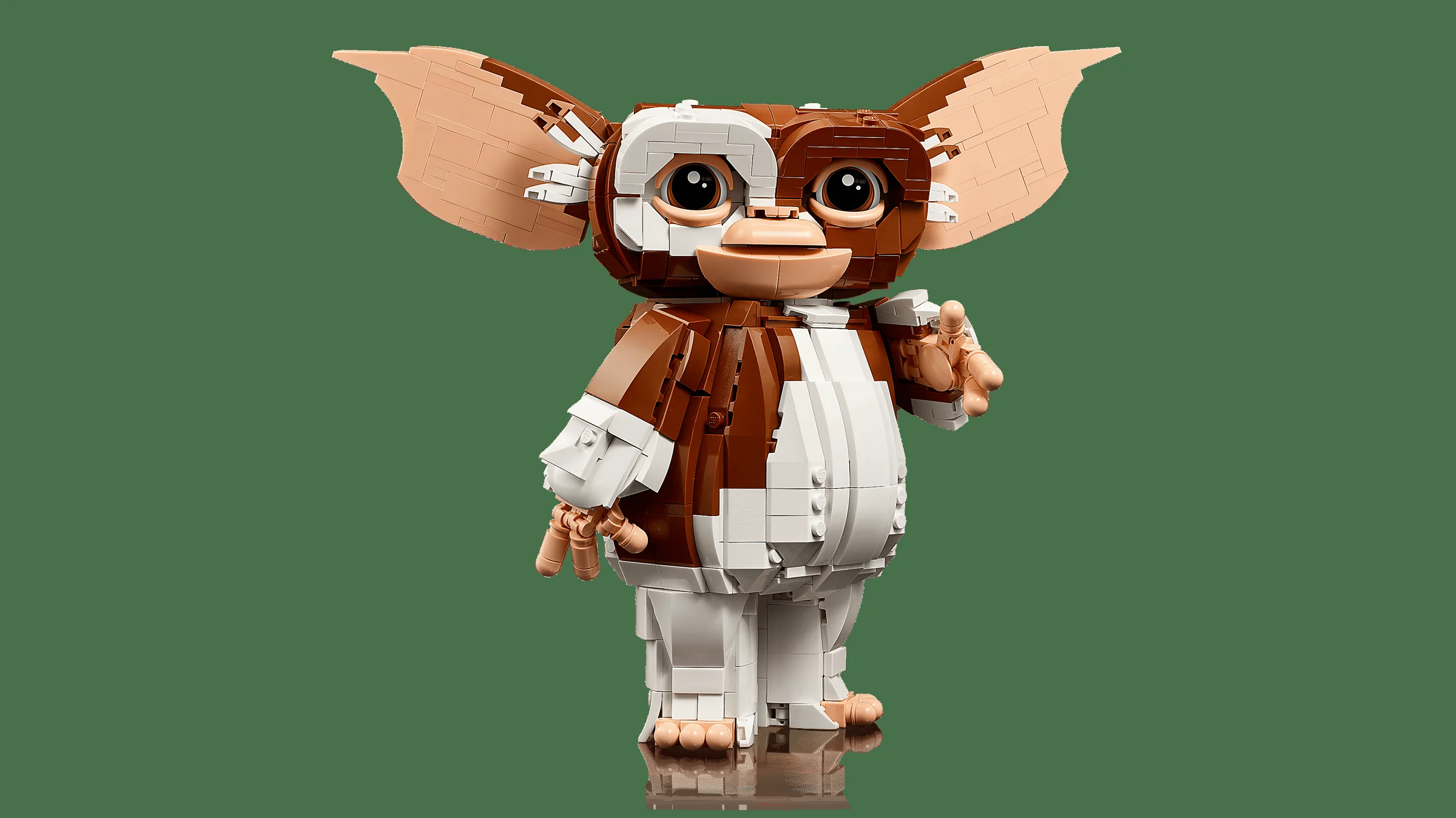 O imagine detaliată cu Gizmo din LEGO, setul 21361, aspect prietenos și detaliat.