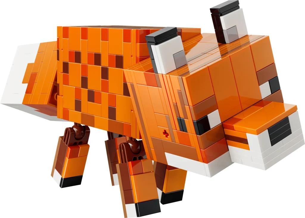 LEGO 21588 - Recenzie LEGO Minecraft 21588 The Fox: O construcție vicleană și plină de farmec