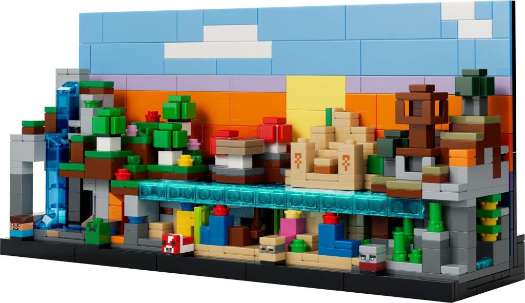 LEGO 21589 - Recenzie LEGO Minecraft 21589 Mini Biomes: O întoarcere la origini, în miniatură