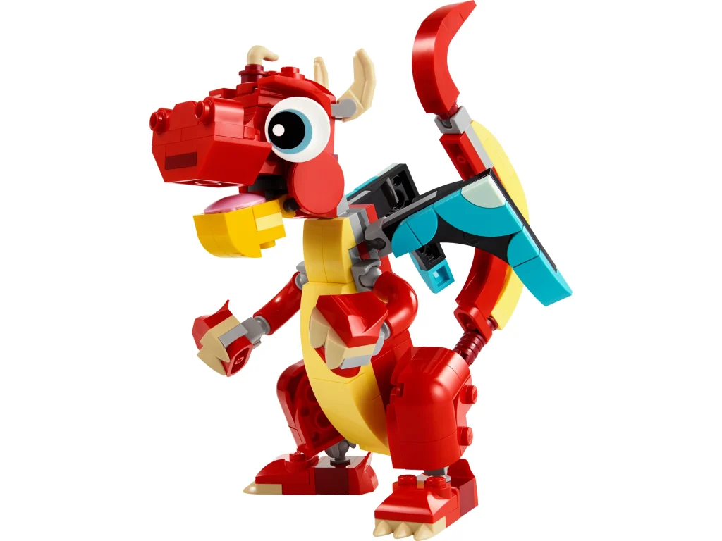 LEGO 31145 - LEGO Creator 31145 Dragonul Roșu: O Fantezie 3 în 1 de Construit