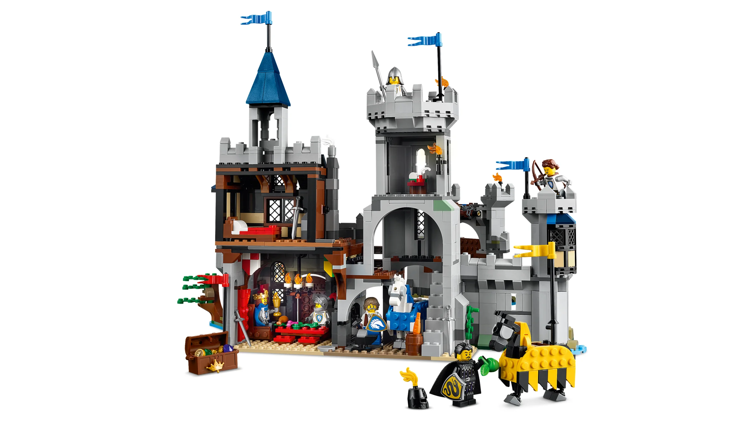 Castel medieval LEGO Creator 31168. Model detaliat, minifigurine și caracteristici.