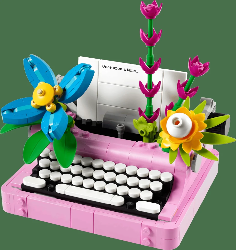 LEGO 31169 - Recenzie LEGO Creator 31169: Mașina de scris cu flori, o bijuterie 3 în 1