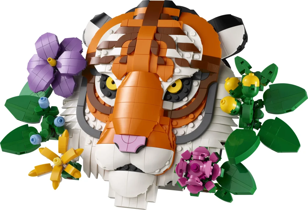 LEGO 31217 - Recenzie LEGO Art 31217 Tigrul: O sculptură vibrantă pentru peretele tău