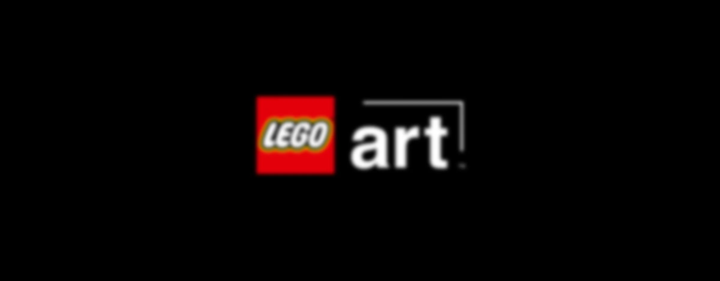 Sigla LEGO Art, care arată că setul face parte din această colecție. Design simplu, pe fundal negru.