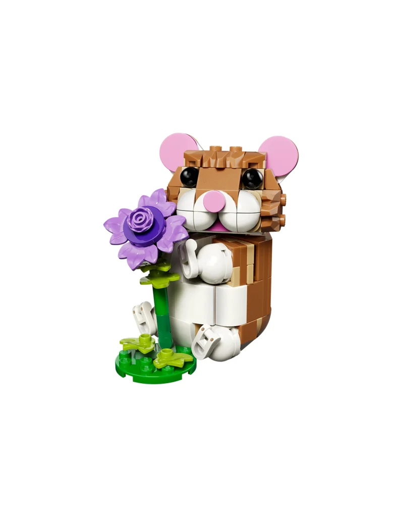 LEGO 31376 - LEGO 31376 Hamsterul Adorabil cu o Floare: O Triplă Provocare Creativă