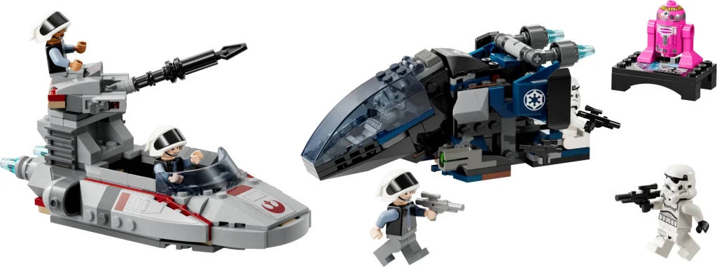 LEGO 40755 - LEGO Star Wars 40755 Imperial Dropship vs. Rebel Scout Speeder: O Bătălie Galactică în Cutie