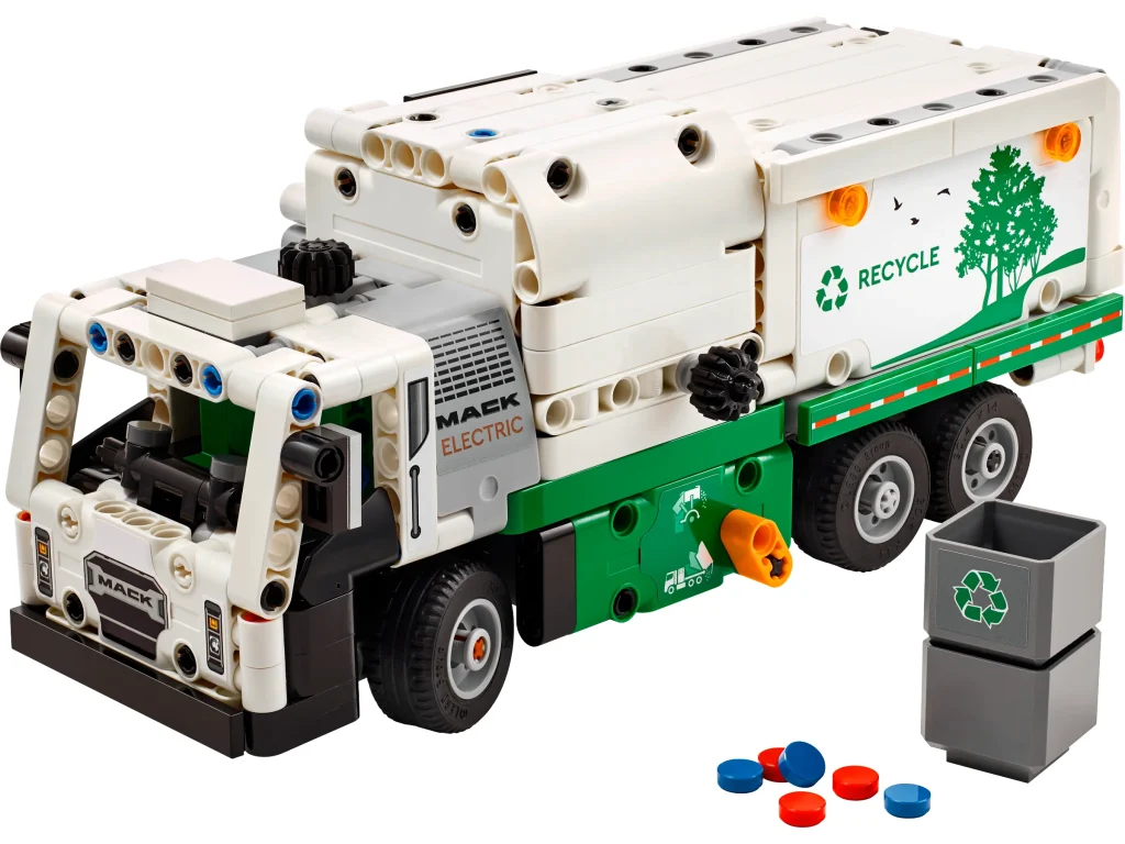 LEGO 42167 - Recenzie LEGO Technic 42167: Camionul de gunoi electric Mack LR